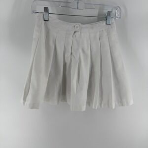 Forever 21‎ White Pleated Tennis Skirt XS